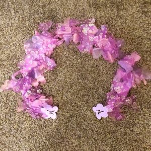 Kids butterfly and flower scarf.